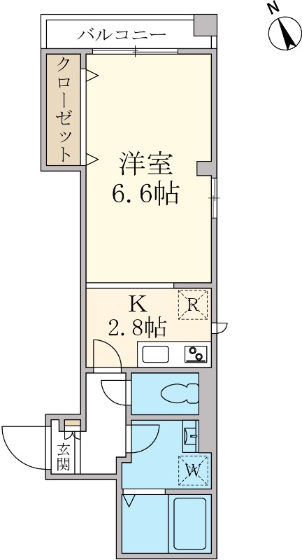 ベルレージュ小石川の間取り