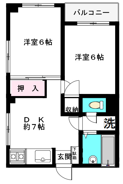 メゾンブランシュの間取り