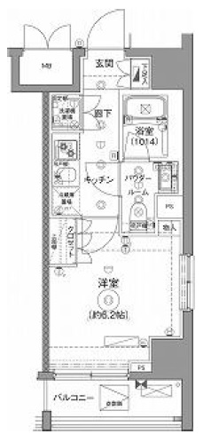 川崎市川崎区榎町のマンションの間取り