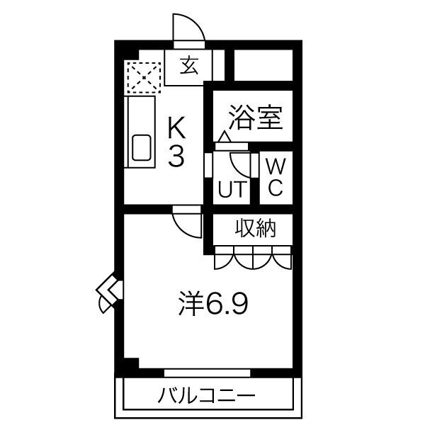 サンフィット小柳IIの間取り