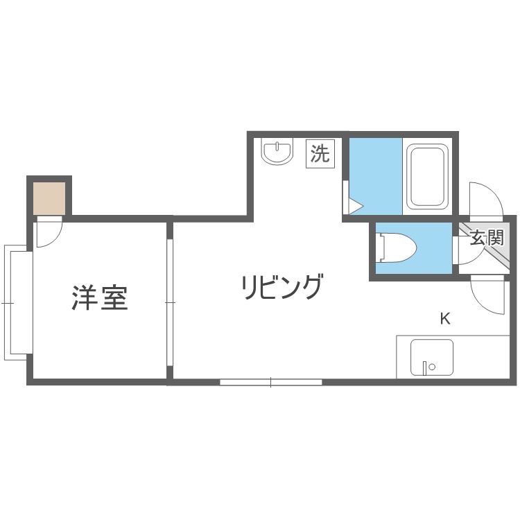 ボヌールＮ１６の間取り