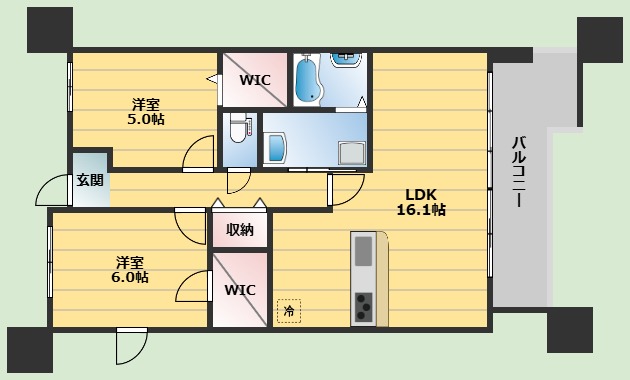 KFLATの間取り