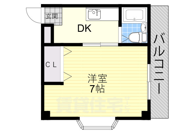 茨木市大住町のマンションの間取り