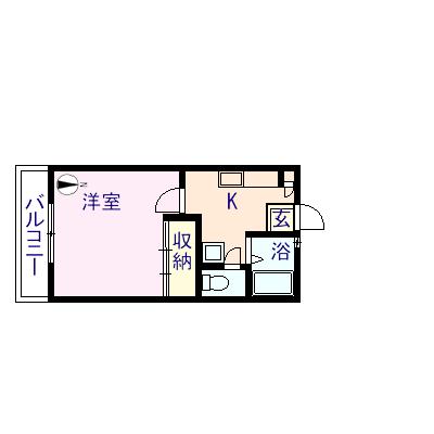 多賀城市桜木のアパートの間取り