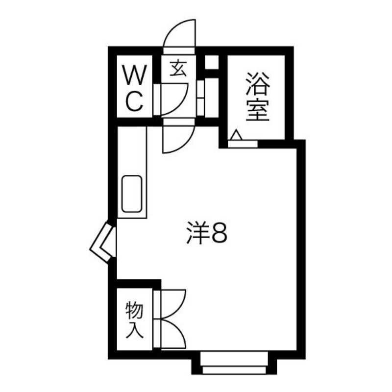 【札幌市手稲区前田七条のアパートの間取り】