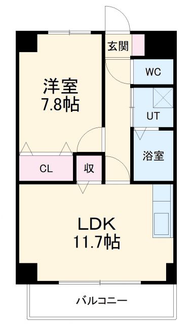 春日井市鳥居松町のマンションの間取り