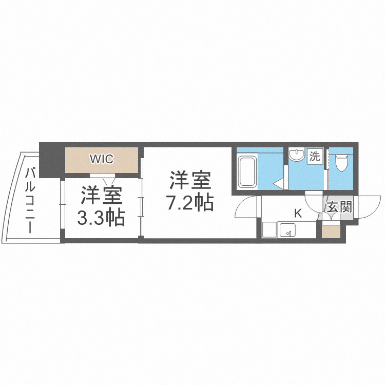 セレニテ堺筋本町プリエの間取り