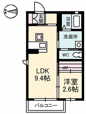 シャーメゾン　ニライカナイの間取り