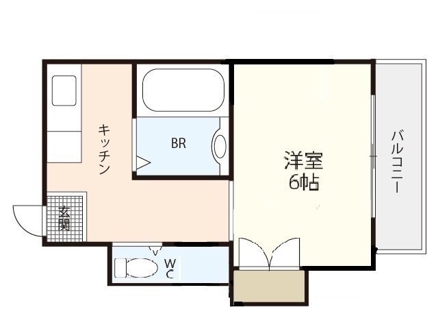 広島市西区三篠北町のマンションの間取り