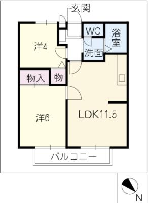 ウィンディア常盤の間取り