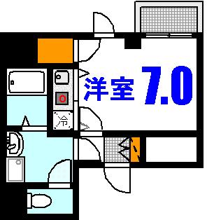 広島市東区上大須賀町のマンションの間取り