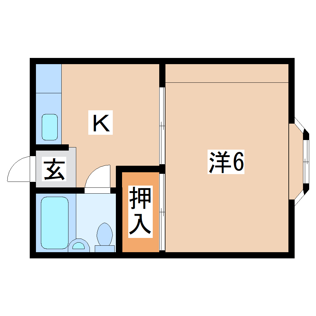 白百合ハイツCの間取り