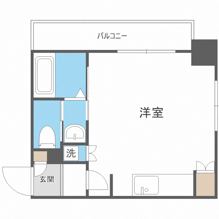 円山シャトー桂和医大前の間取り