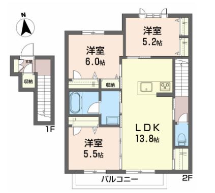 シャーメゾンルボワBの間取り