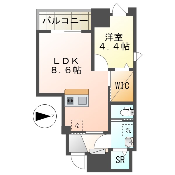 長崎市元船町のマンションの間取り