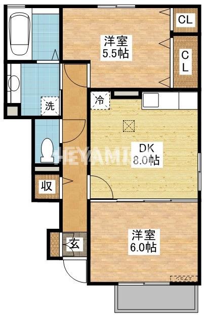 ラフィーネ愛のの間取り