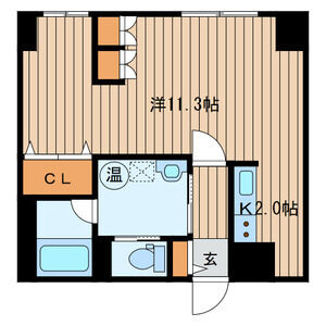 レガート東区役所前Ｂ棟の間取り