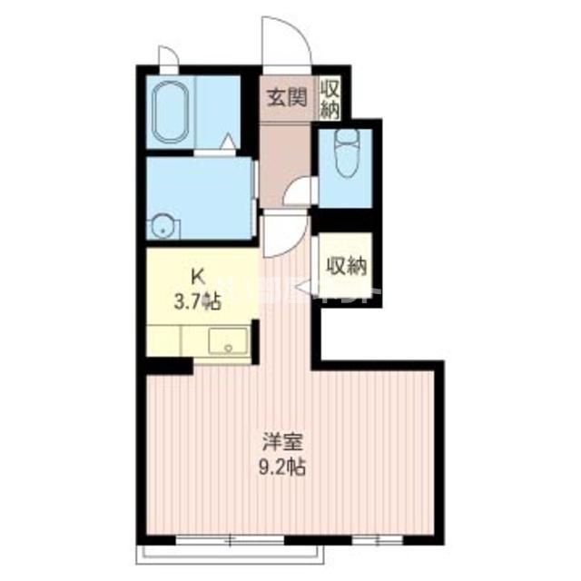 八王子市中野上町のアパートの間取り