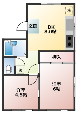 フジハイツの間取り