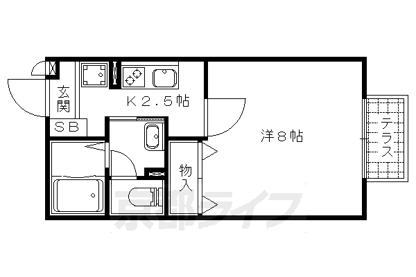 セジュール鴨土の間取り写真