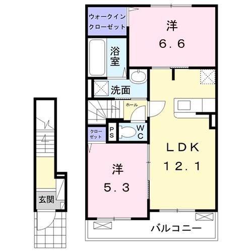 イチヨウ Bの間取り写真