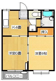 ＳＴハイツ北上の間取り