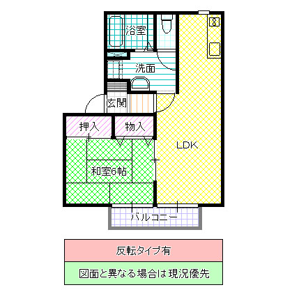 グリーンヴィラ B棟の間取り