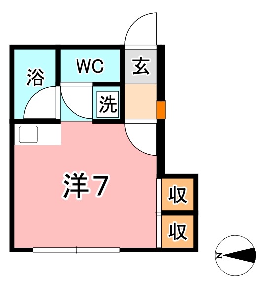 倉敷市沖のアパートの間取り