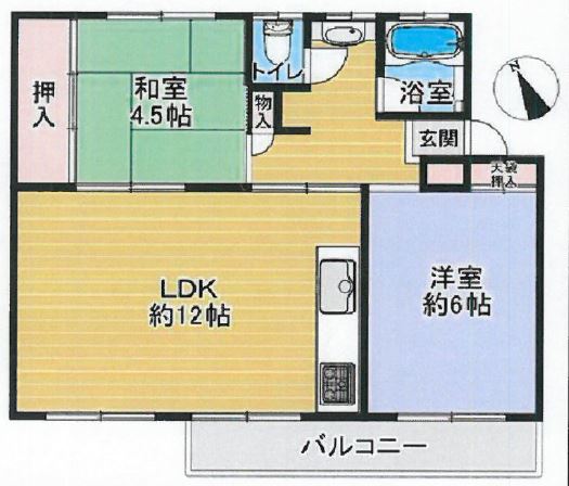 茄子作住宅第4号棟の間取り