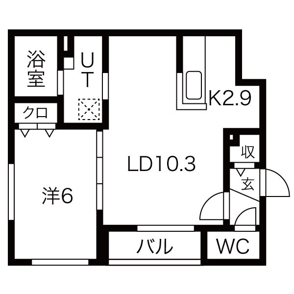 クラリス平岸２_間取り_0