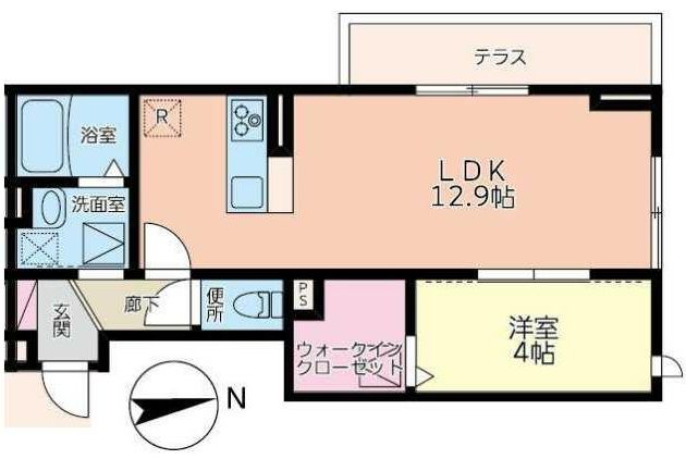 戸田市新曽南のアパートの間取り