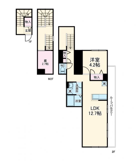 クラール白岡の間取り