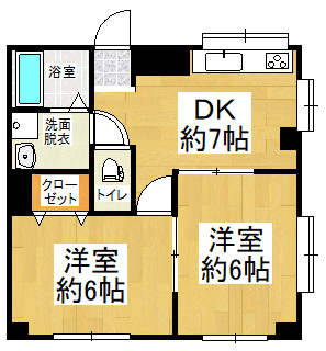 青梅市新町のマンションの間取り