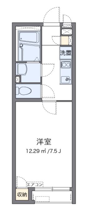 厚木市船子のアパートの間取り