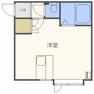 【札幌市白石区栄通のアパートの間取り】