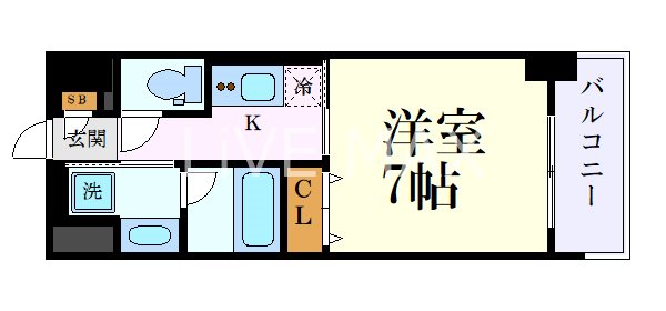 名古屋市中区平和のマンションの間取り