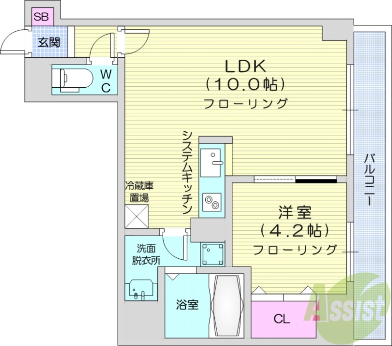 パークヒルズ中央25の間取り