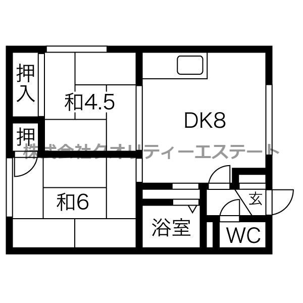 コーポ持田の間取り