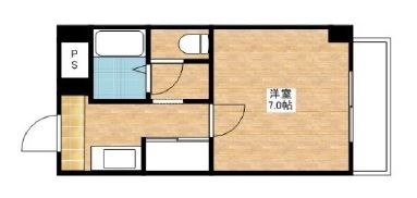 紀の川市打田のマンションの間取り