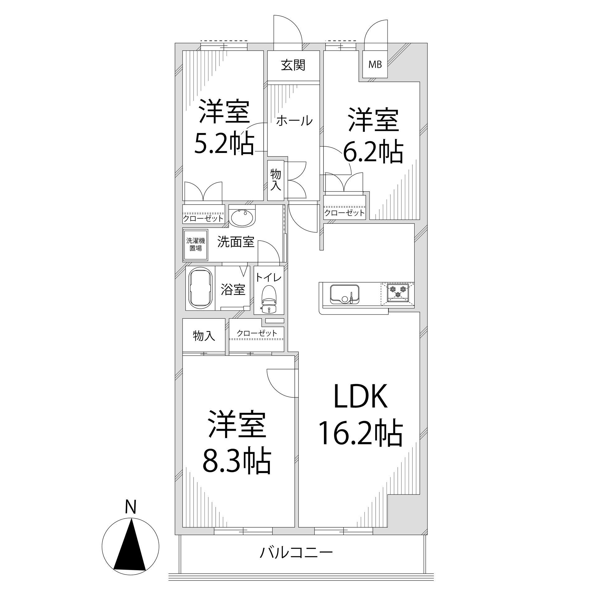 キャッスルコート鹿沢の間取り