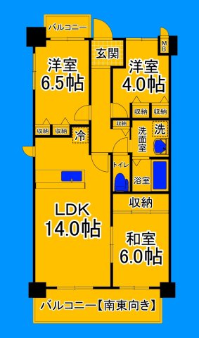 堺市堺区宿屋町西のマンションの間取り