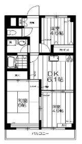 ハイクレスト喜沢南マンションの間取り