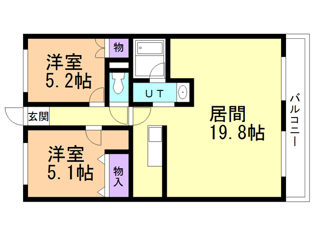 ハイム桔梗IIの間取り