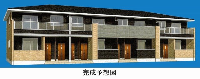 足柄上郡開成町吉田島のアパートの建物外観