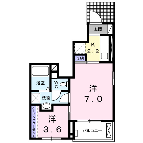 サンベルツIIの間取り