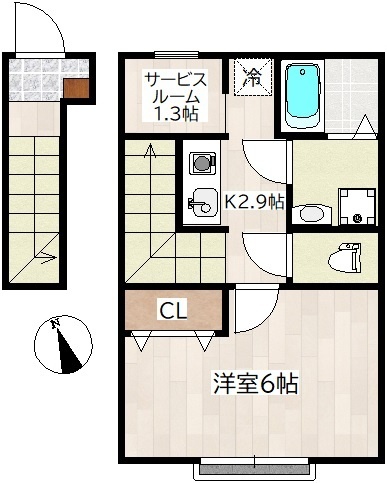 【ホワイトローズIの間取り】