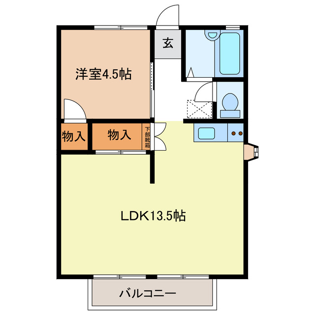 フリーエルA・Bの間取り