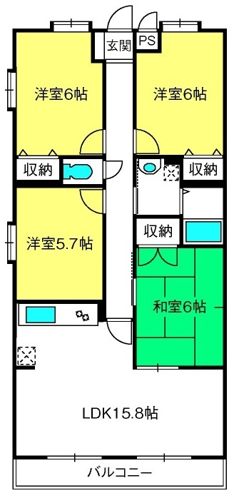 ヴェルドミールの間取り