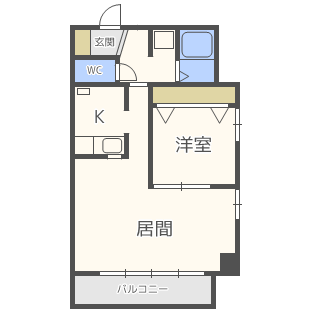 ＡＭＳ東札幌２４の間取り