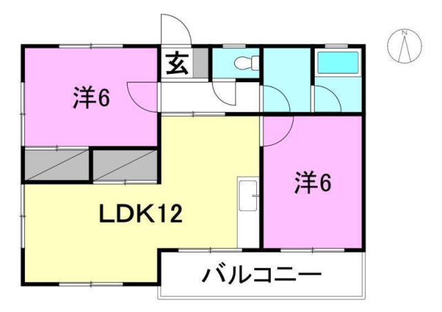 寿ハイツ（祓川）の間取り